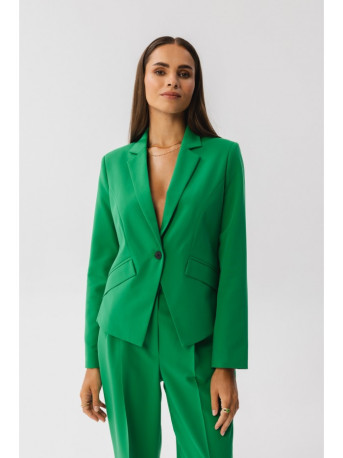S353 Tailored single button blazer - green
