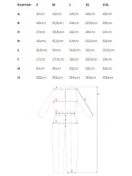 S355 Jumpsuit with a split neckline - plum