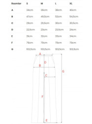 B275 Trousers with front stitching - brick red