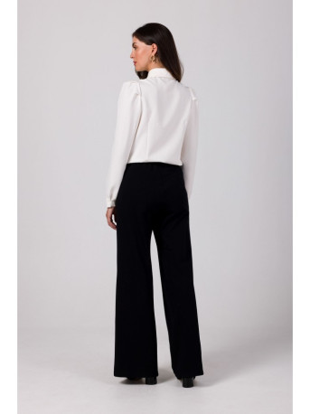 B275 Trousers with front stitching - black