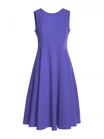 S358 Sleeveless fit and flare dress - violet