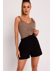 M775 Shorts with pleats - black