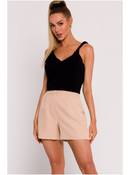 M775 Shorts with pleats - beige