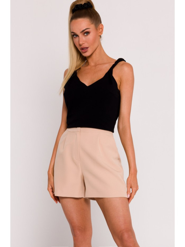 M775 Shorts with pleats - beige