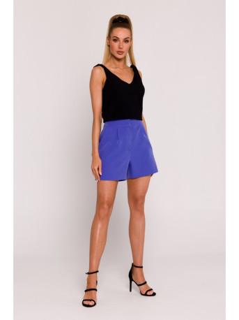 M775 Shorts with pleats - light purple