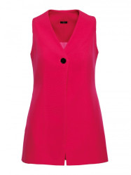 M776 Single button sleveless blazer - fuchsia