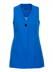 M776 Vienos sagos švarkas be rankovių - mėlynas