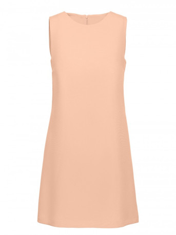 M778 Sleeveless dress with cutouts - beige