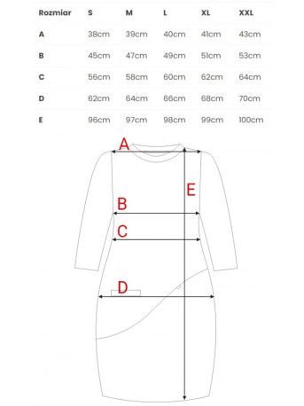 B083 Oversized dress with a front pocket - grey