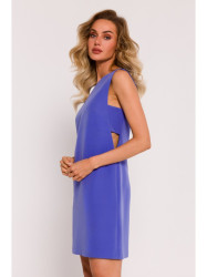 M778 Sleeveless dress with cutouts - light purple