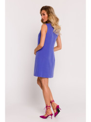 M778 Sleeveless dress with cutouts - light purple