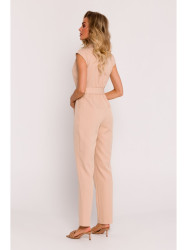M780 Asymmetrical design jumpsuit - beige
