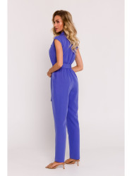 M780 Asymmetrical design jumpsuit - light purple