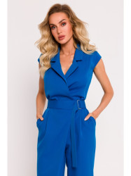 M780 Asymmetrical design jumpsuit - blue