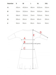 B087 Dress fit and flare midi - grey