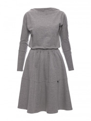 B087 Dress fit and flare midi - grey