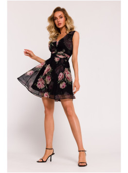 M782 Chiffon mini dress - model 1