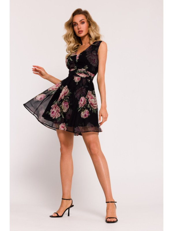 M782 Chiffon mini dress - model 1