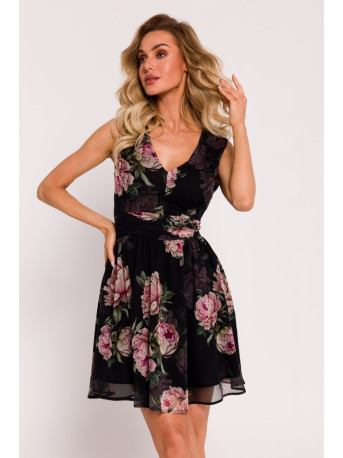 M782 Chiffon mini dress - model 1