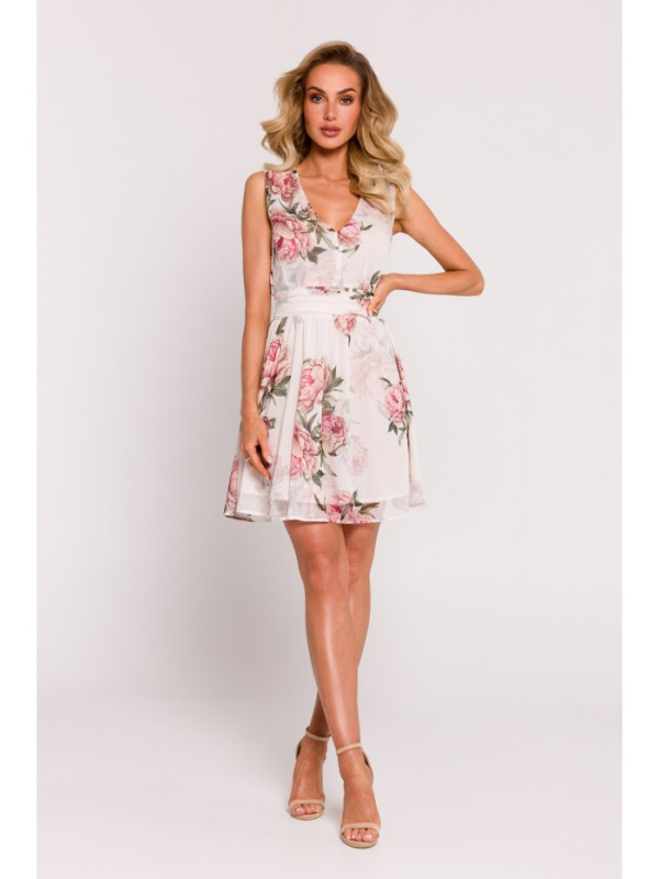 M782 Chiffon mini dress - model 2