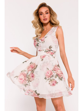 M782 Chiffon mini dress - model 2