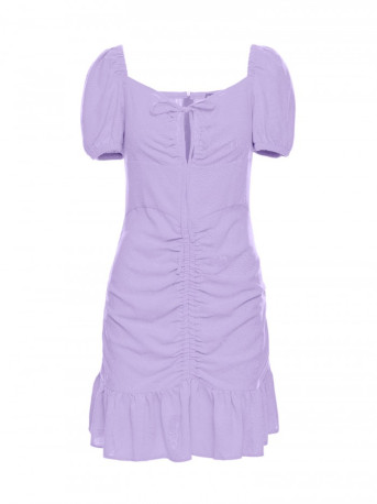M784 Ruched mini dress - purple