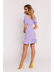 M784 Ruched mini dress - purple