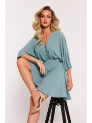 M785 Flared mini dress - agave