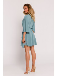 M785 Flared mini dress - agave