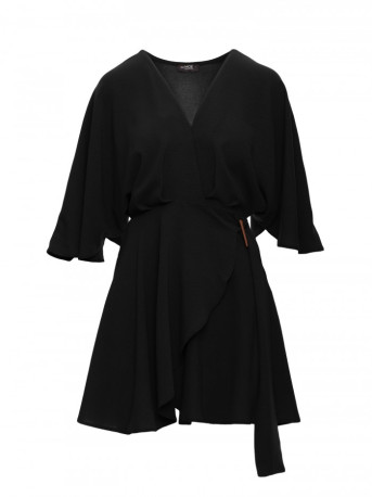 M785 Flared mini dress - black