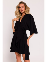 M785 Flared mini dress - black