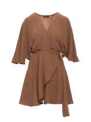 M785 Flared mini dress - chocolate