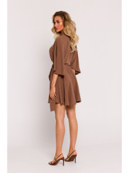 M785 Flared mini dress - chocolate