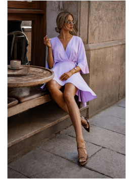 M785 Flared mini dress - purple