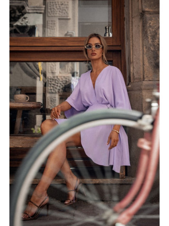 M785 Flared mini dress - purple