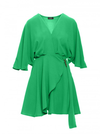 M785 Flared mini dress - green