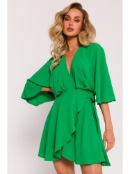 M785 Flared mini dress - green
