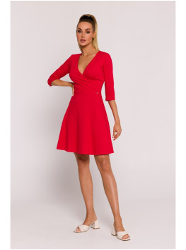 M786 Fit and flare mini dress - red