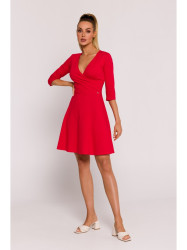 M786 Fit and flare mini dress - red