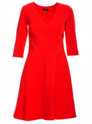 M786 Fit and flare mini dress - red