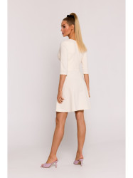 M786 Fit and flare mini dress - cream