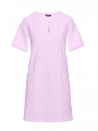 M788 Trapeze dress with front pockets - purple