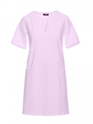 M788 Trapeze dress with front pockets - purple