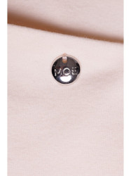 M788 Trapecijos formos suknelė su kišenėmis priekyje - kreminė