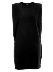 M789 Shoulder pad mini dress - black