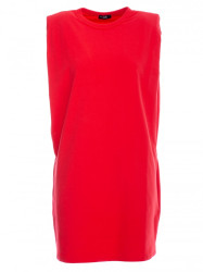 M789 Shoulder pad mini dress - red