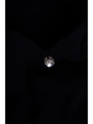 M791 Deep V-neck maxi dress - black