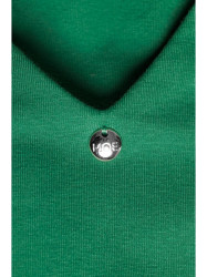 M791 Maksi suknelė su gilia V formos iškirpte - žalia