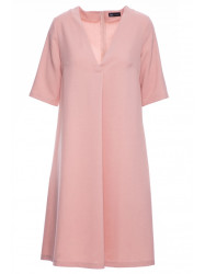 B280 V-neck trapeze dress - pink