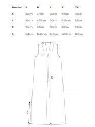 B283 Maxi print dress - model 1
